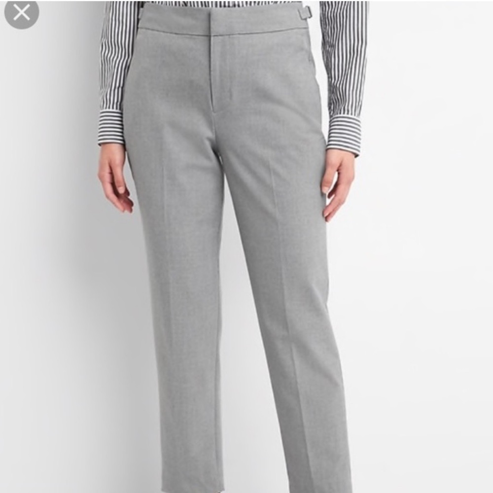 GAP Gray High Rise Tapered Ankle Pants